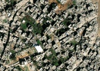 Satellite photo of Jabalia refugee camp, Gaza, 25 Jan 2025