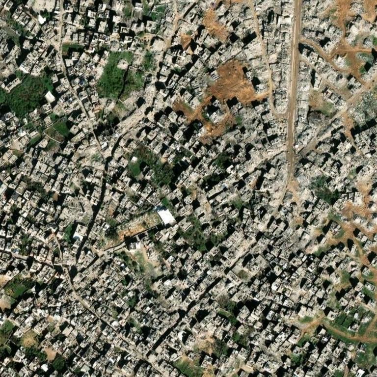 Satellite photo of Jabalia refugee camp, Gaza, taken 25 Jan 2025
